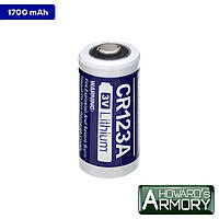 Батарея живлення літієва CR123A 1700mAh 3V Lithium