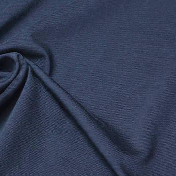 Кулір стрейч трикотаж пенье полотно темно-синій у рулоні