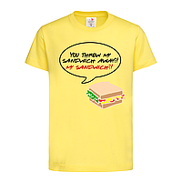 Желтая детская футболка Сендвич Росса (13-9-11-жовтий)