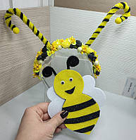 Набiр Бджiлка Бджолка ободок Бiлка и брош Пчелка 370