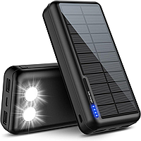 Солнечное зарядное устройство Power Bank 26800 мАч: портативный повербанк павербанк на солнечной батареи