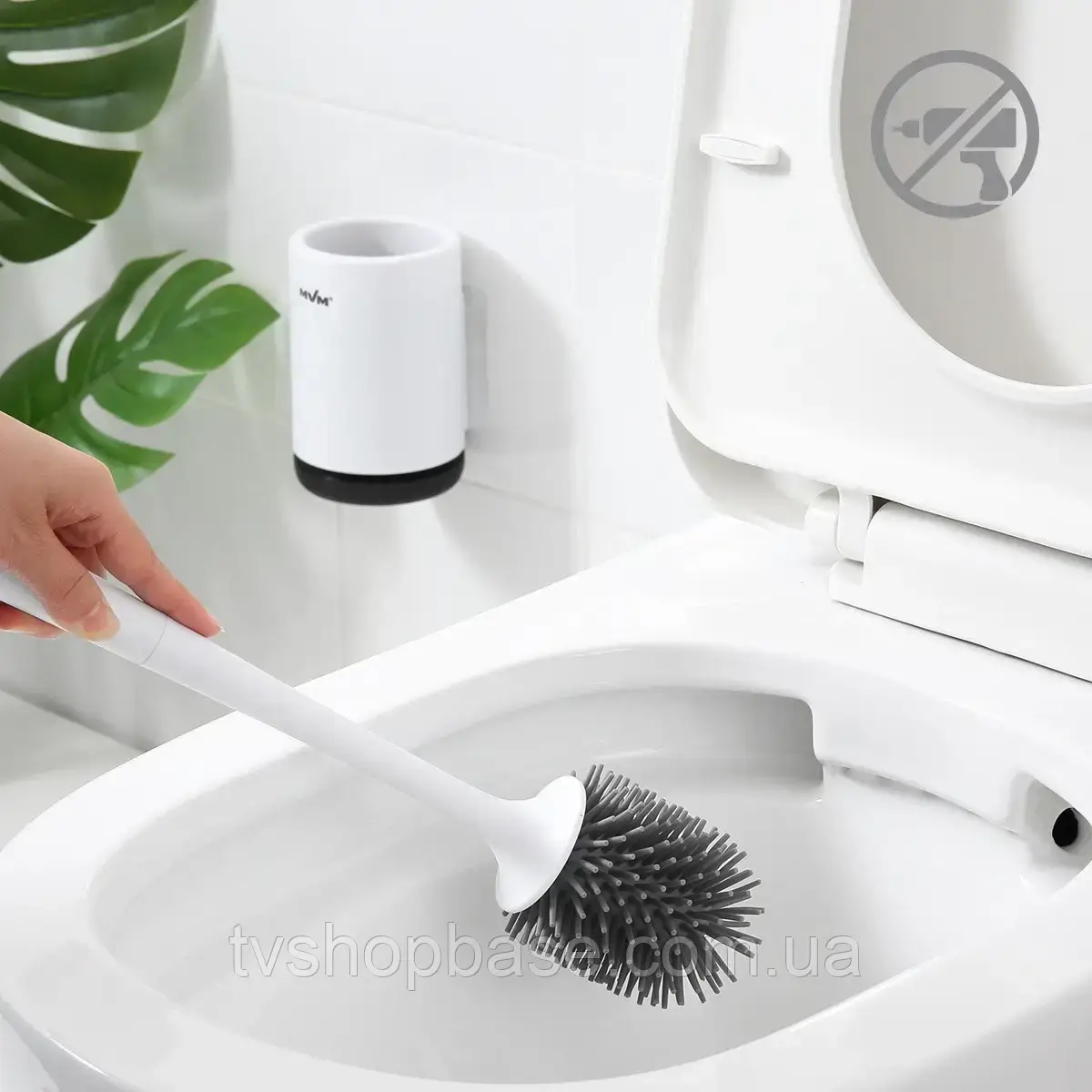 Настінний силіконовий йорж Toilet Brush для прибирання унітазу