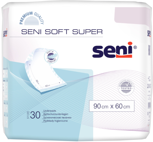 Одноразові пелюшки Seni Soft Super 60x90 см. (30 шт.)