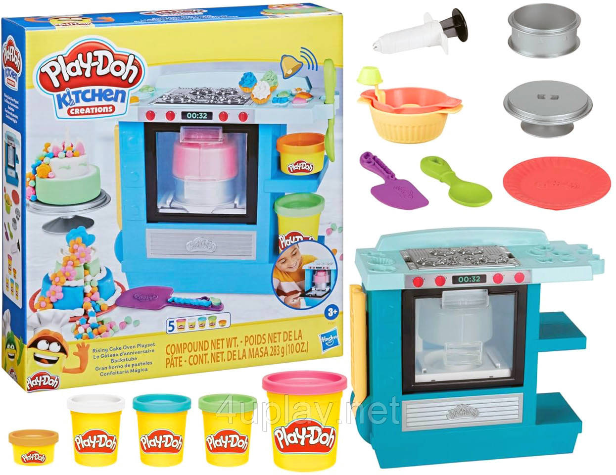 Ігровий набір Плей До для ліплення тісто Духовка для випічки Оригінал Play-Doh Kitchen Creations Rising Cake Oven