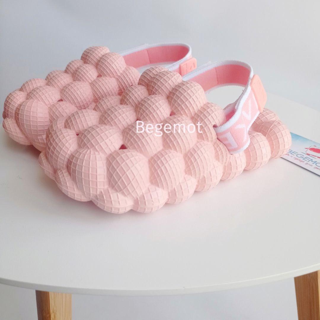 Сабо дитячі крокси на дівчинку Bubble 25-36р. Пудровий