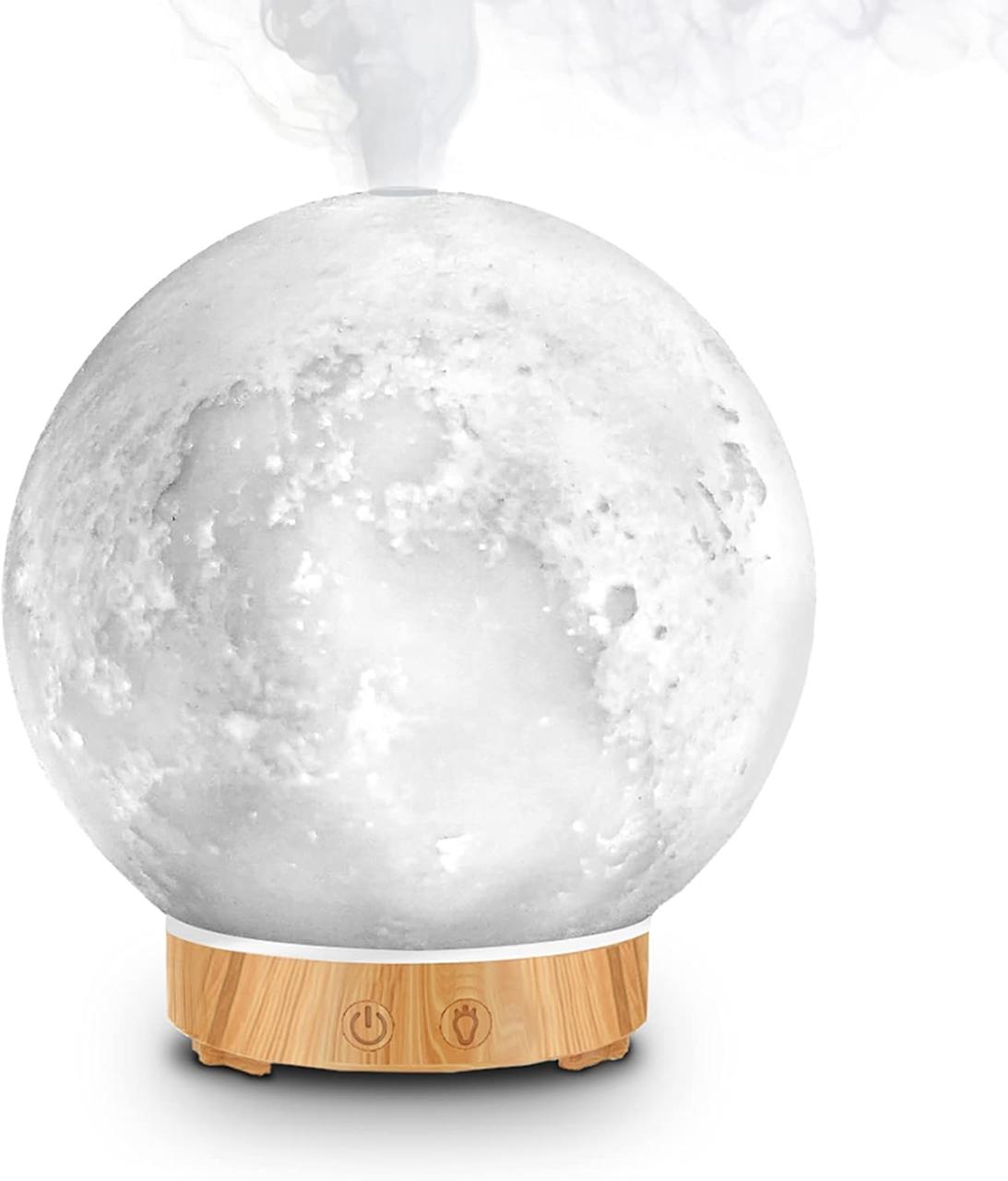 Зволожувач нічник MEIDI Aroma Oil Diffuser 200 мл місяць аромадифузор аромалампа з підсвіткою туманом, фото 1