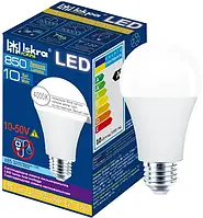 LED Лампа светлодіодна  низьковольтна універсальна AC/DC 10-50V 10W Е27 А60 4000К Іскра