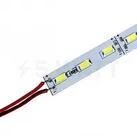 Світлодіодна лінійка BRT 12V 5630-72 led W 24W 6500K, IP20 білий зі скотчем [00-00001274]