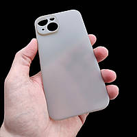 Айфон iPhone 15 ультра тонкий чехол Titanium Grey PP 0.18мм TOP Quality