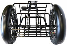 Триколісний електровелосипед VELOMOTOR CARGO 36-48V 500 W з кошиком (Чорний), фото 6