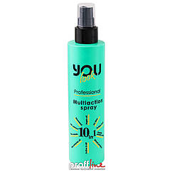 Мультиспрей миттєвої дії для волосся 10 в 1 You Look Professional Multiaction Spray зелений, 200 мл