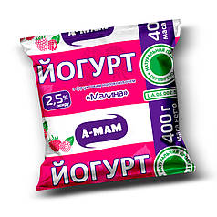 Йогурт питний АМА малина 2,5% (400 г)