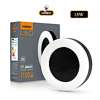 LED світильник ART IP65 круглий VIDEX 15W 5000K Black