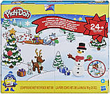 Адвент календар Плей До Подарунковий ігровий набір для ліплення, тісто Оригінал Play-Doh Advent Calendar F2377, фото 2