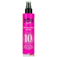 Мультиспрей миттєвої дії для волосся 10 в 1 You Look Professional Multiaction Spray рожевий, 200 мл