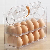 Контейнер для хранения яиц 3 яруса 26*10*20см на 30 яиц органайзер для яиц в холодильник