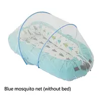 Детская кроватка Portable Baby Bed с москитной сеткой Голубой, Кокон для новорожденного Голубой