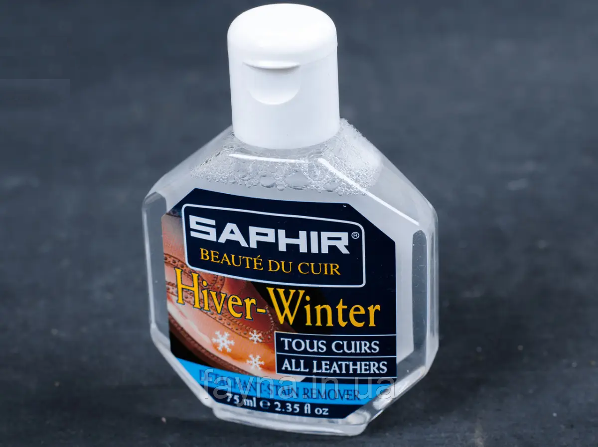 Очищувач від сольових розводів та плям Saphir Hiver Winter, 75 мл