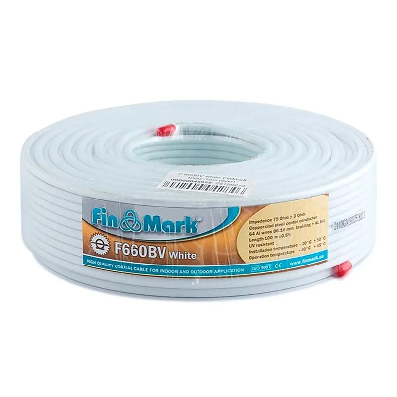 Кабель коаксіальний FinMark F660 BV White