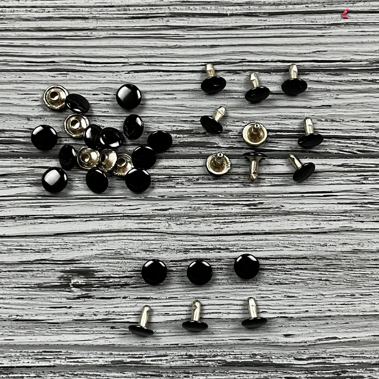 Хольнітен двосторонній 9 мм Чорний НЕРЖ (50 шт)