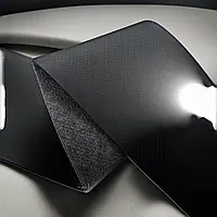 Экокожа для автомобиля: кожзам 571/2 черный, перфорированный, на поролоне 7 мм и войлоке, ширина 1,5 м
