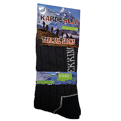 Чоловічі термошкарпетки шерстяні 41-45р, Kardesler Termal Socks / Зимові шкарпетки високі / Теплі термошкарпетки
