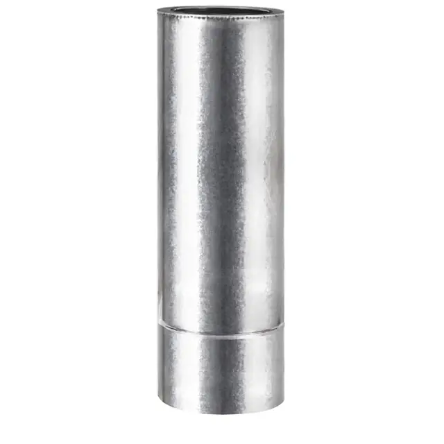 Труба-сендвіч ø180 мм 0,8 мм 1 метр Нерж/Оц Aisi 201 Stalar (30615)