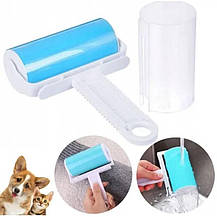 Липкий багаторазовий силіконовий валик для очищення одягу від шерсті Roller, Валик для чищення одягу, фото 3