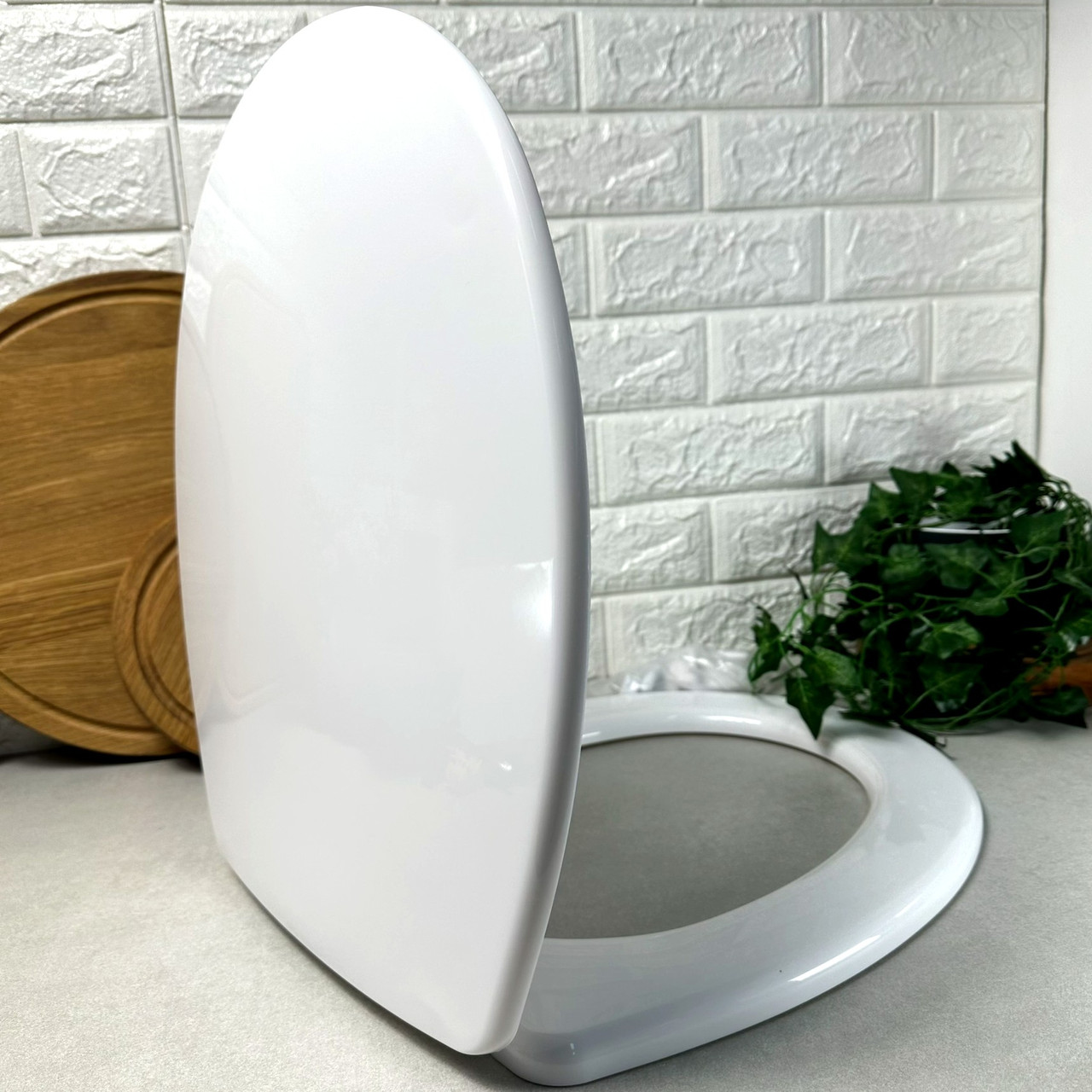 Біла тверда кришка-сидіння для унітазу SEDES UNIVERSALNY СД