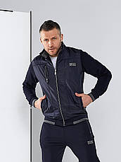 Чоловічий спортивний костюм Hugo Boss чорний класичний брендовий спорт костюм Бос із прямими штанами, фото 5