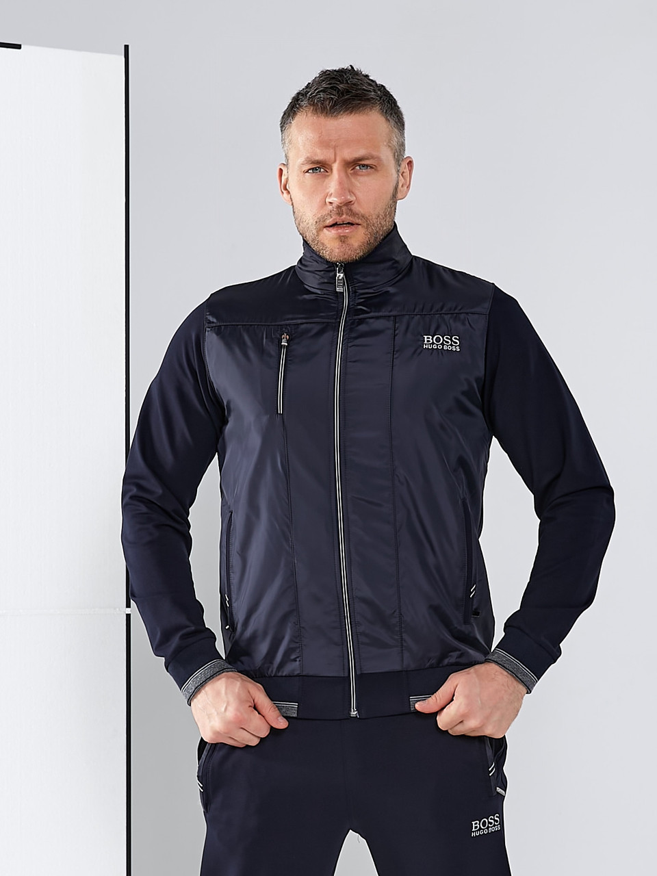 Спортивний костюм Hugo Boss чоловічий класичний брендовий спорт костюм Бос із прямими штанами