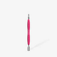 Лопатка манікюрна Staleks UNIQ 10 TYPE 5 з силіконовою ручкою, (пушер округлий вузький + лопать широка пряма)