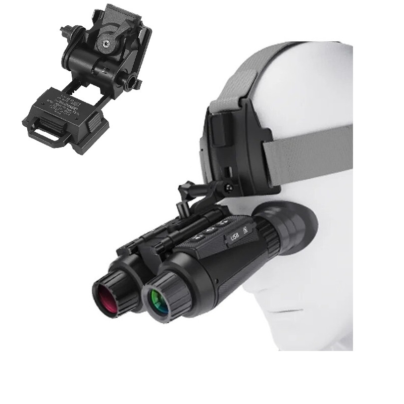 Бінокуляр нічного бачення NV8300 Super Light 4K HD 36MP 3D (до 500м) + кріплення Wilcox L4G24 (метал) на шолом, фото 1