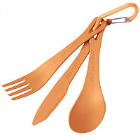 Набор столовых приборов Sea to Summit Delta Cutlery Set, (ложка, вилка, нож), оранжевый