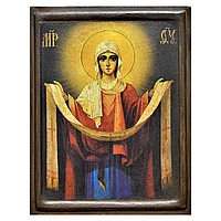 Икона "Богородица Покрова" на дереве 30х20 см