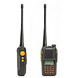 Рація Baofeng UV-6R (5W, VHF/UHF, 136-174, 400-470 MHz, до 16 км, 128 каналів, АКБ), чорна, фото 3