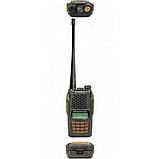 Рація Baofeng UV-6R (5W, VHF/UHF, 136-174, 400-470 MHz, до 16 км, 128 каналів, АКБ), чорна, фото 4