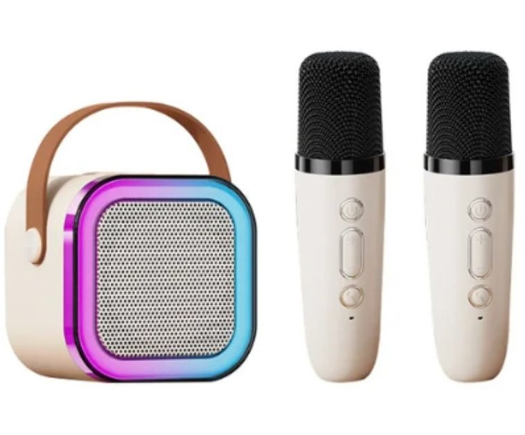 K12 Караоке + Bluetooth Колонка + 2 Бездротові Мікрофони, фото 1