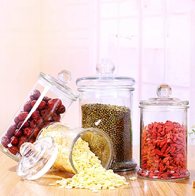 Ємності з скляною кришкою