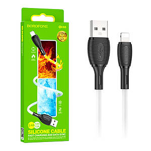 Кабель Lightning Borofone BX86 (2.4A) 1м
