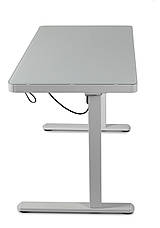 Регульований стіл Barsky StandUp white glass 1200*600 BST-12, фото 4