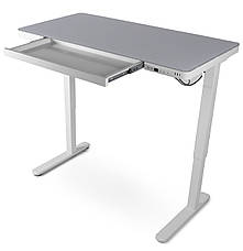 Регульований стіл Barsky StandUp white glass 1200*600 BST-12, фото 5