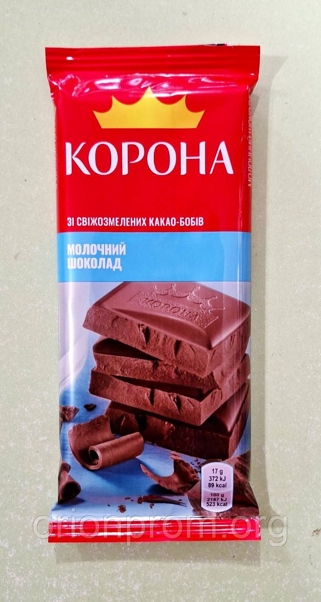 Шоколад Корона молочний 85 г