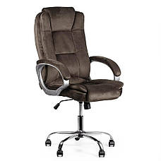 Крісло Barsky Soft Microfiber Brown Soft-02, фото 4