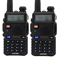 Рація Baofeng DM-5R Tactical (5W, VHF,UHF, 136-174, 400-480MHz, до 16 км, 512 канал., АКБ), 2 шт., чорна