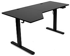 Регульований стіл Barsky StandUp Corner 1450x850 мм Black (BSTc-01), фото 4