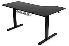 Регульований стіл Barsky StandUp Corner 1450x850 мм Black (BSTc-01), фото 5