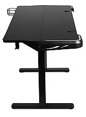 Регульований стіл Barsky StandUp Game black RGB-LED 1200*600 BST-01led, фото 5