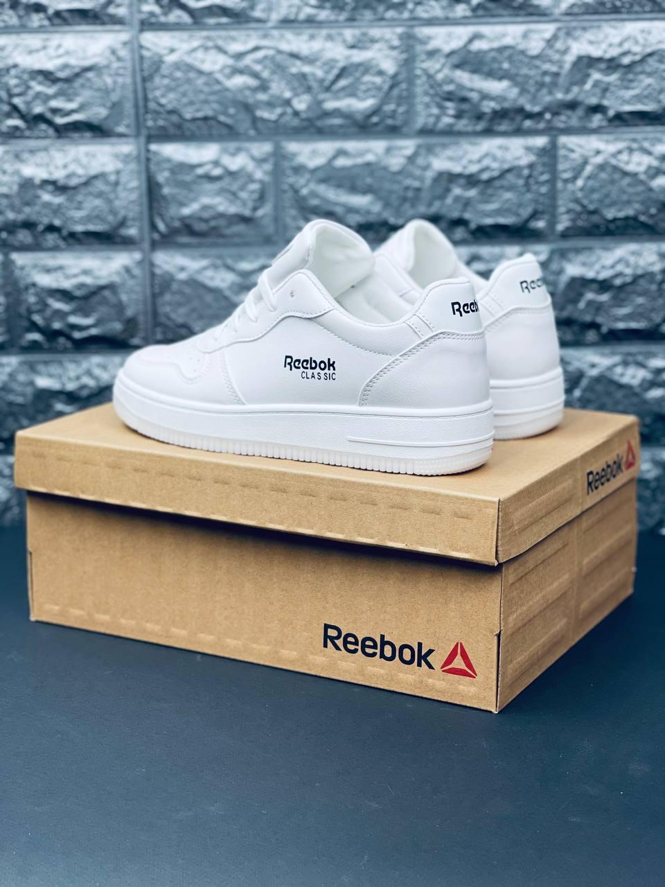 Женские Кроссовки Reebok Белые Кожаные Кроссовки Рибок Жіночі Кросівки ...