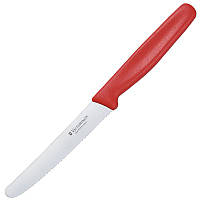 Нож кухонный, бытовой Victorinox для томатов (длина: 215мм, лезвие: 110мм), красный 5.0831